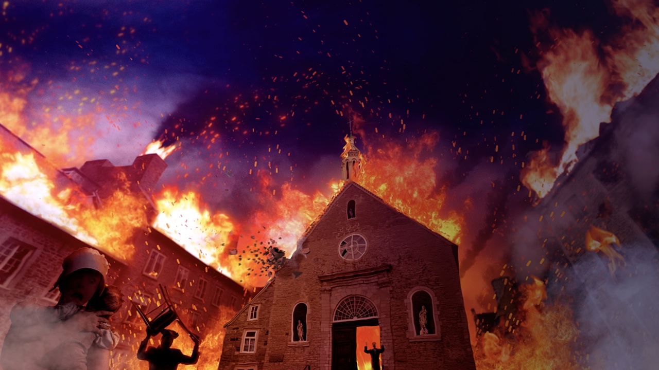 Quebec city - The great fires of Quebec city